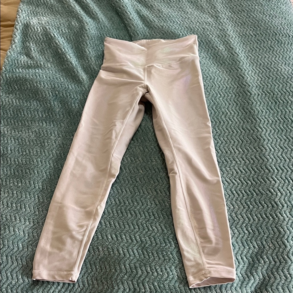 Women’s white shiny  Leggings